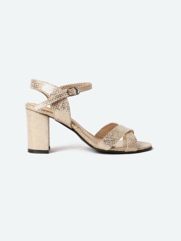 Leather Heeld Sandal - Image 5