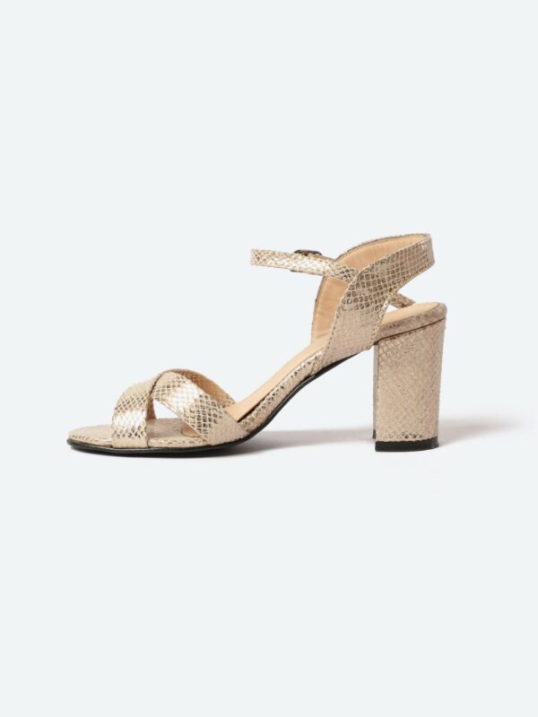 Leather Heeld Sandal - Image 4