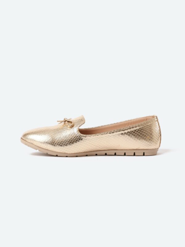 Snake Oval Toecap Slip On Ballerina - Image 8