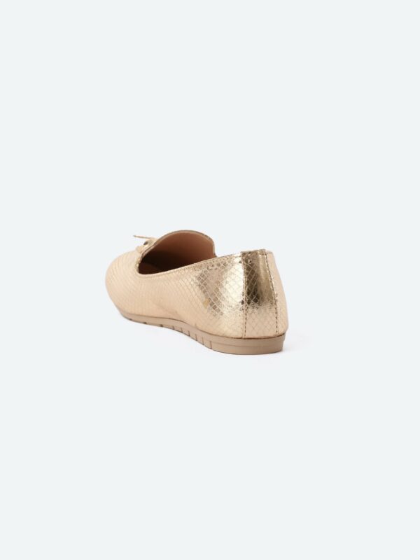 Snake Oval Toecap Slip On Ballerina - Image 7