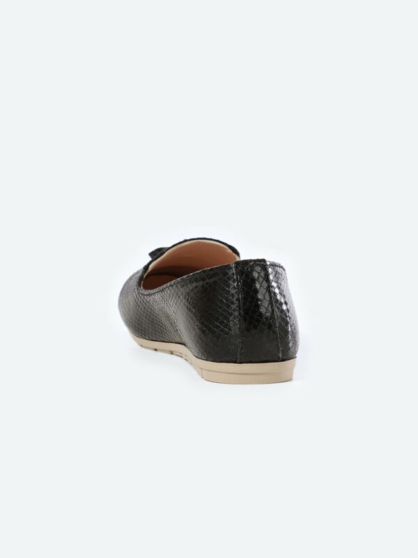 Snake Oval Toecap Slip On Ballerina - Image 24