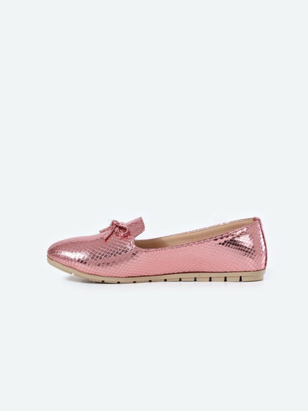 Snake Oval Toecap Slip On Ballerina - Image 21