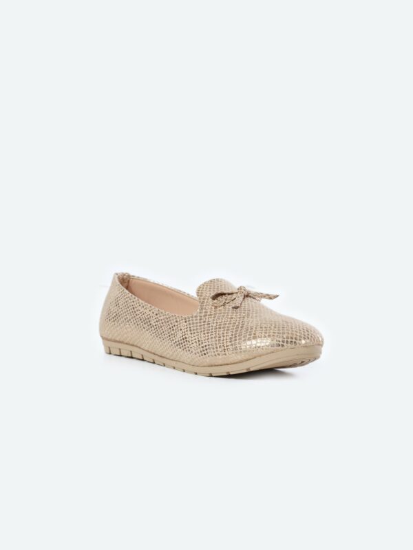 Snake Oval Toecap Slip on Ballerina - Image 9