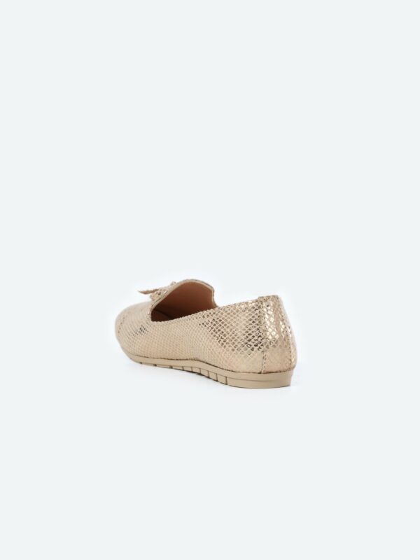 Snake Oval Toecap Slip on Ballerina - Image 6