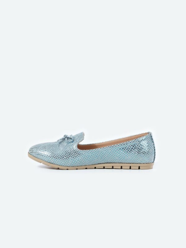 Snake Oval Toecap Slip on Ballerina - Image 4