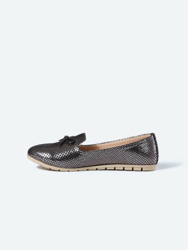 Snake Oval Toecap Slip on Ballerina - Image 19