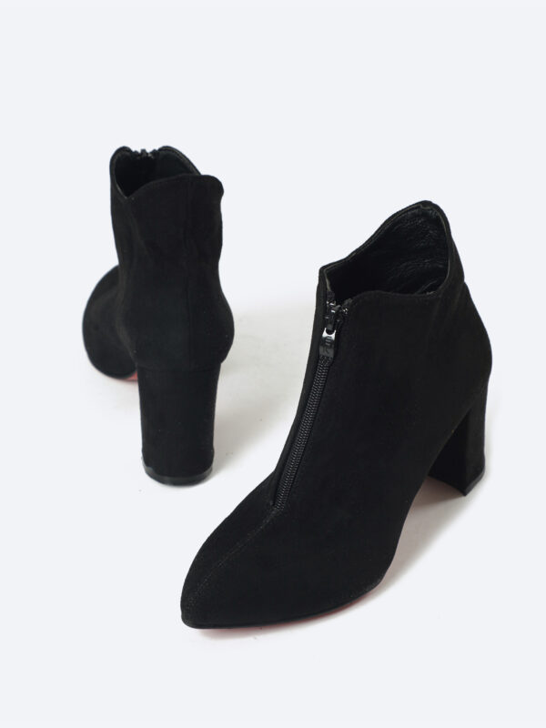 Heeld Suede Ankle Boots - Image 6