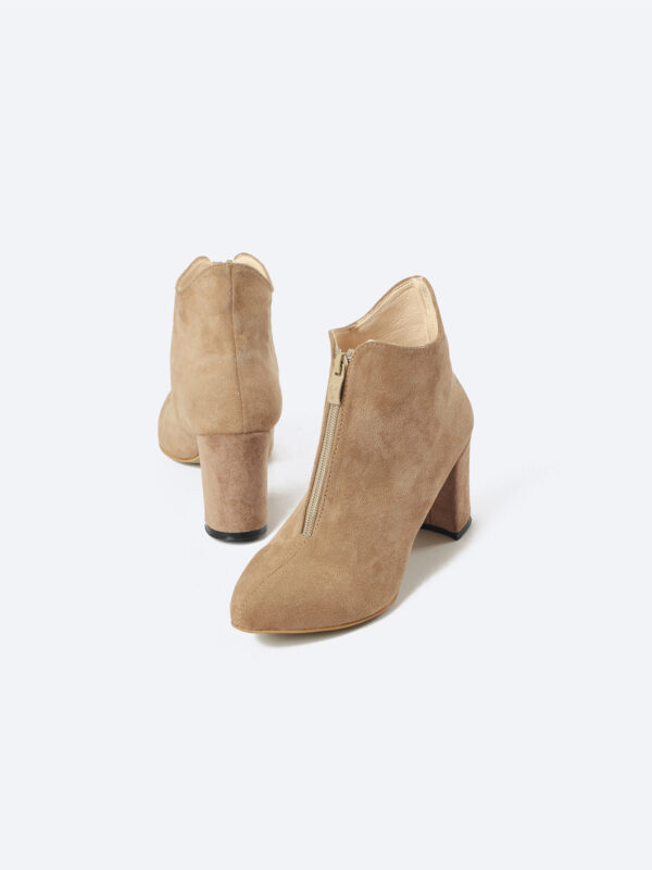 Heeld Suede Ankle Boots - Image 7